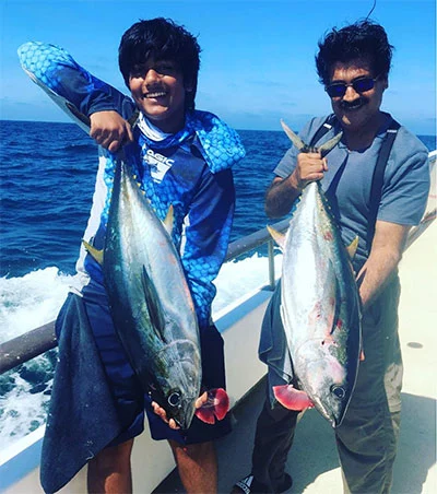 dr. pankaj narkhede fishing with his son