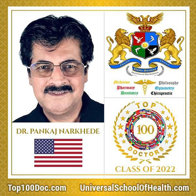Dr. Pankaj Narkhede Top 100 Doctors Class of 2022 badge